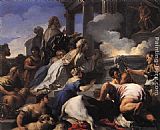 Luca Giordano Famous Paintings - Psyche's Parents Offering Sacrifice to Apollo